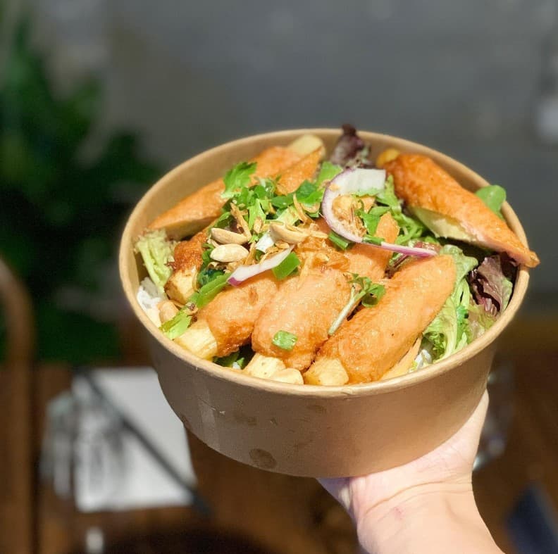 Sugarcane Prawn Vermicelli Salad Meal