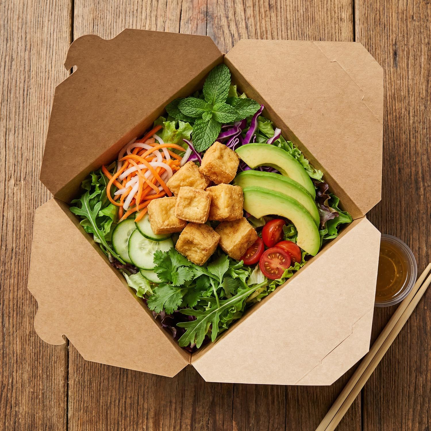 Tofu and Avocado Vietnamese Salad Box (26oz)