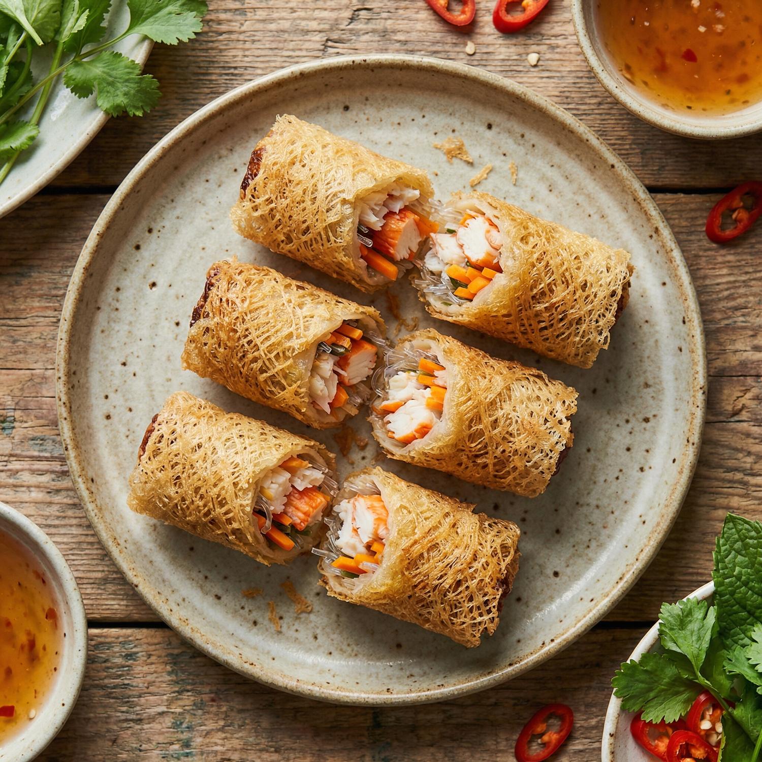 Crab Spring Rolls (3 Pieces)