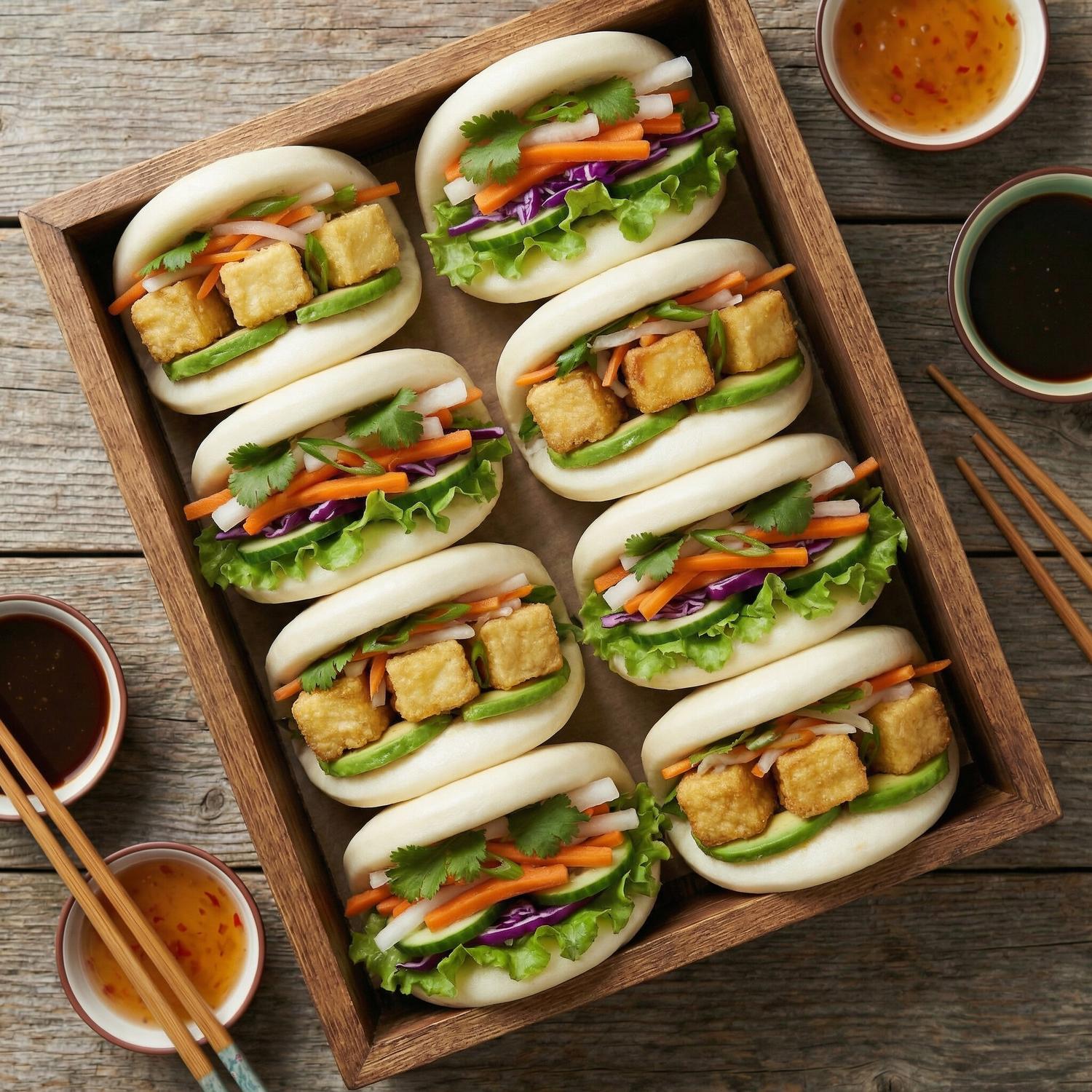 Vegetarian Assorted Bao Slider