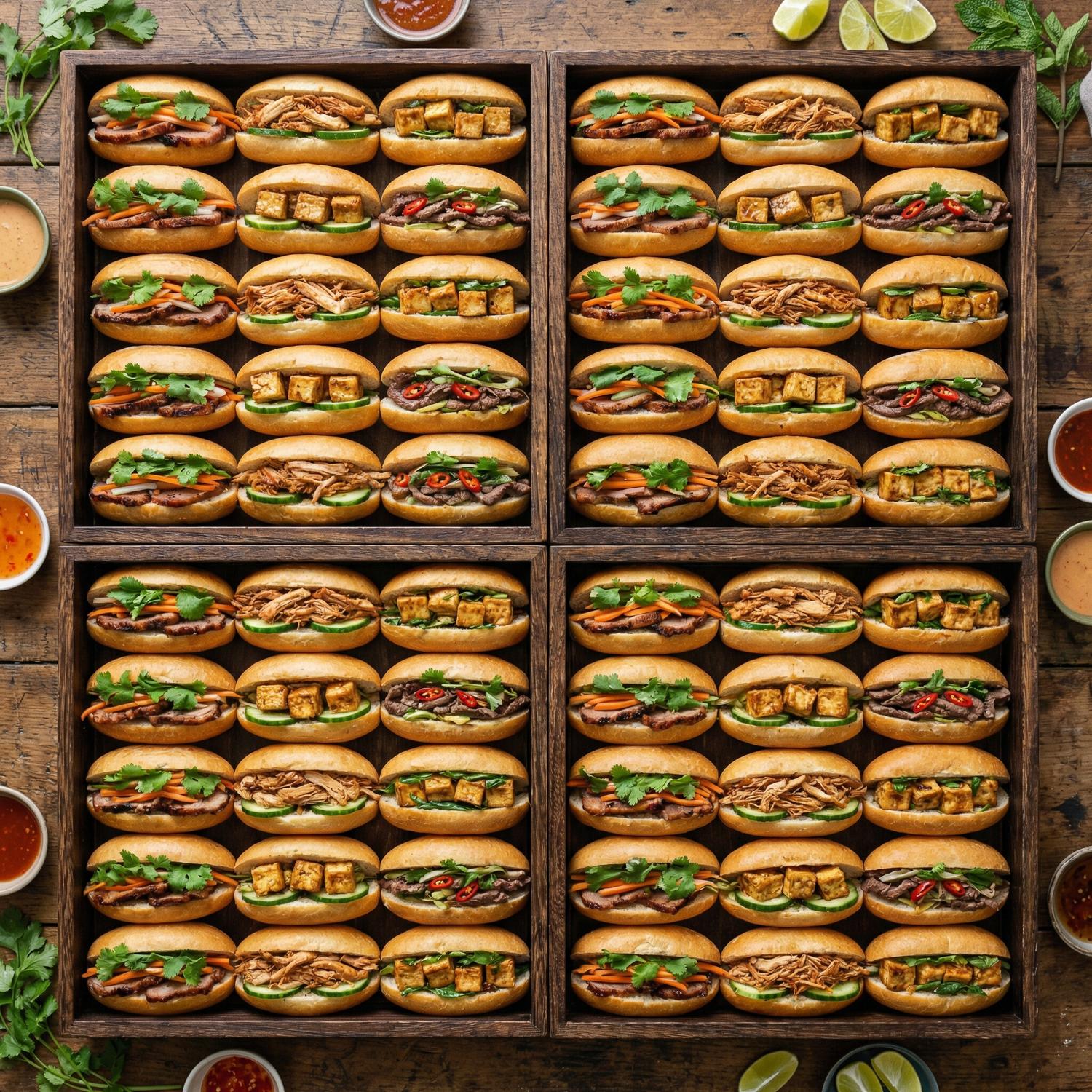 Mini Bahn Mi Box (Box of 100)