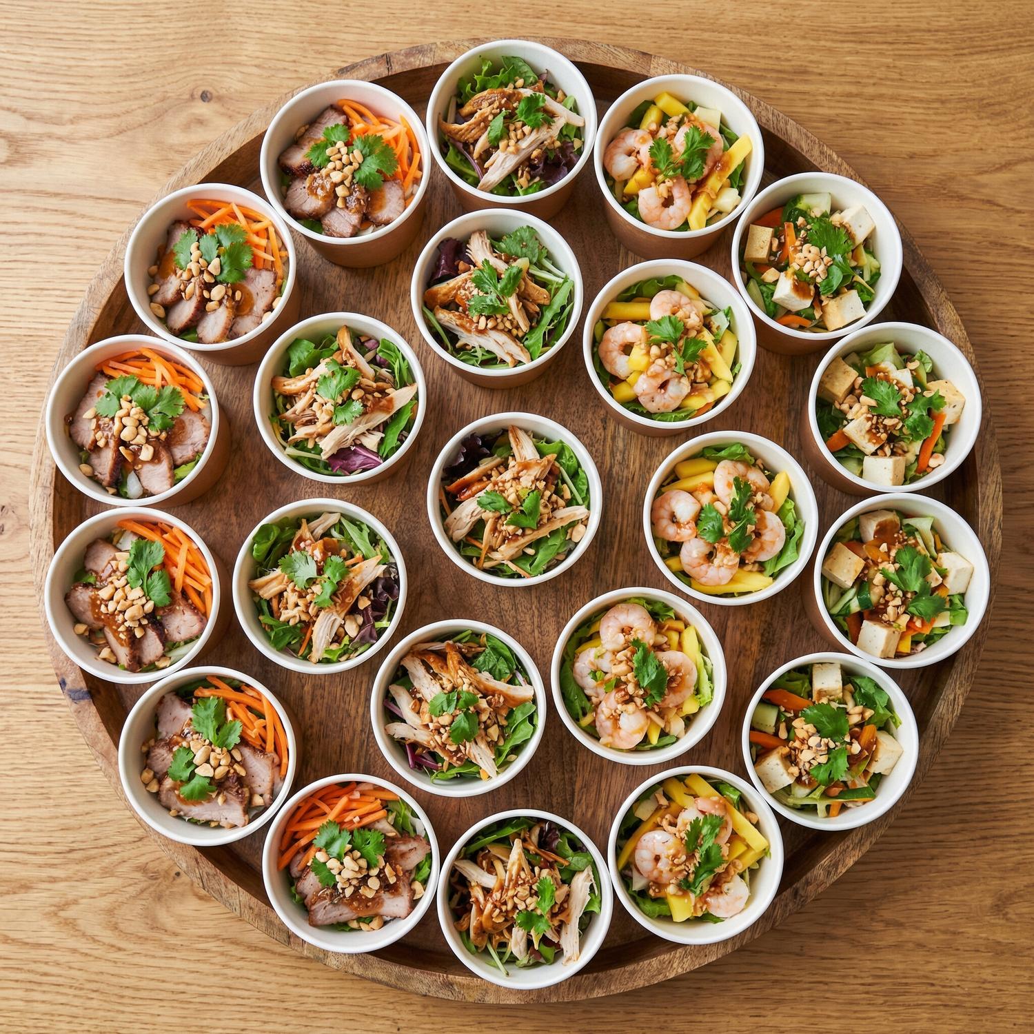 Mini Salad Cups - No Noodles (20 Cups)