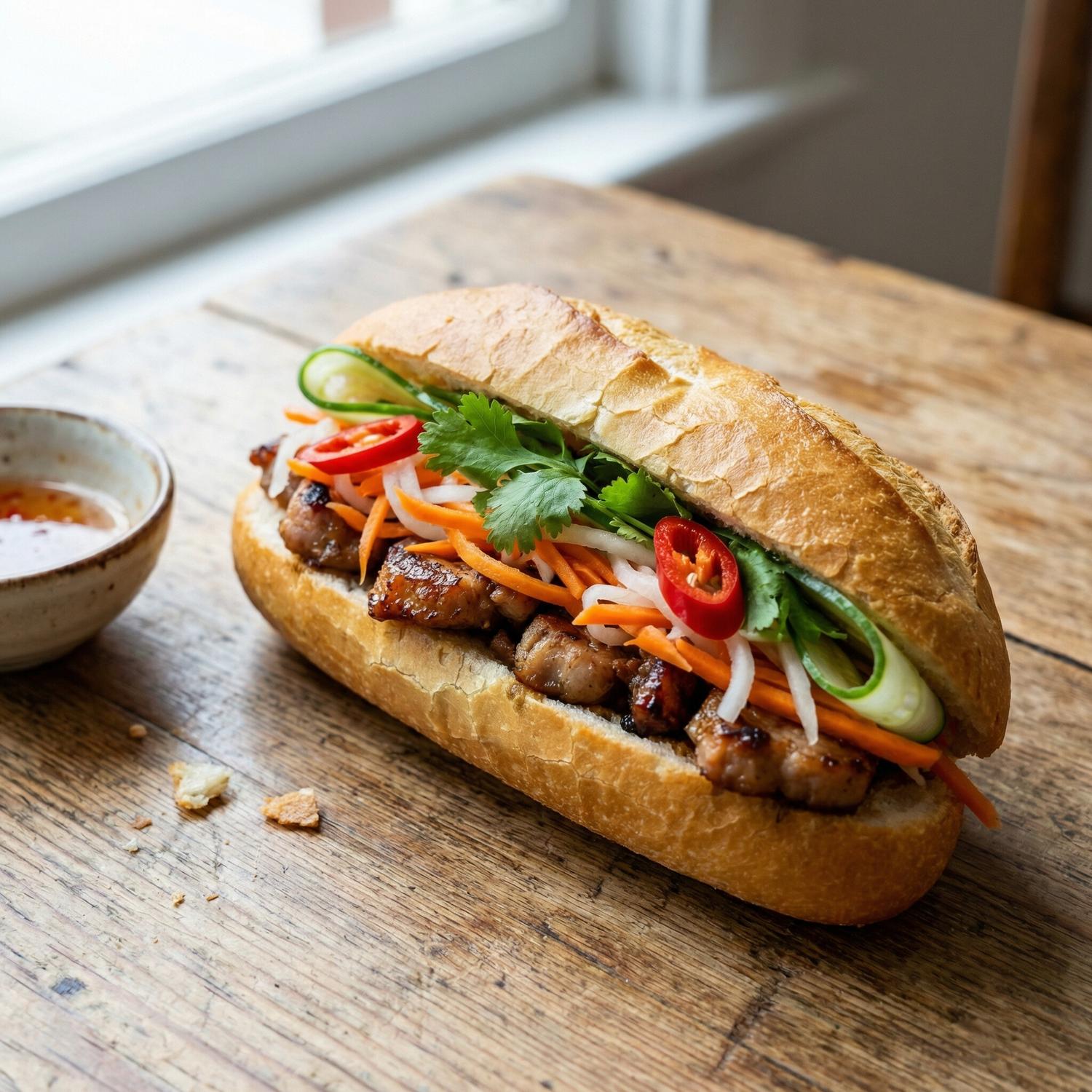 Vegetarian Vietnamese Baguette (Mini Bahn Mi)
