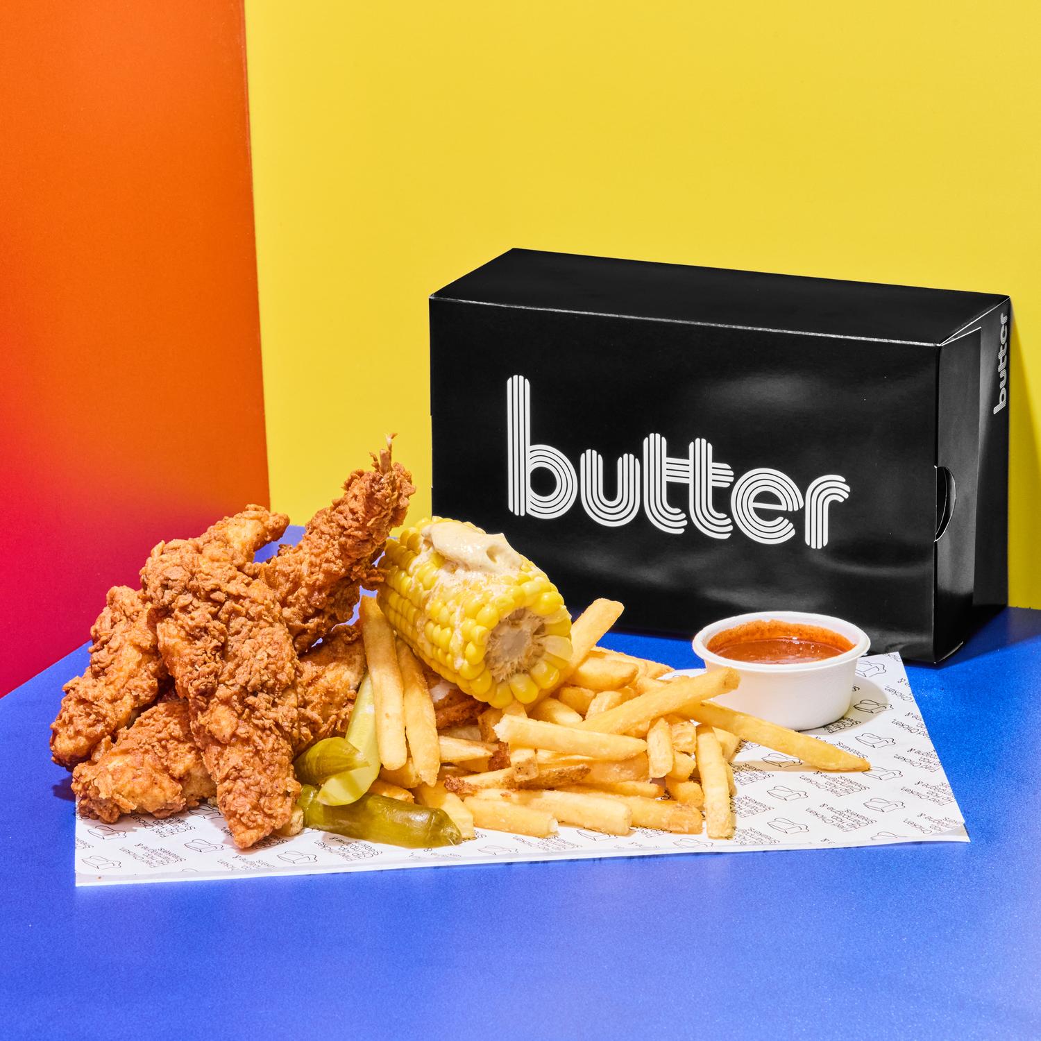 Fried Chicken Tenders + Dessert ButterBox