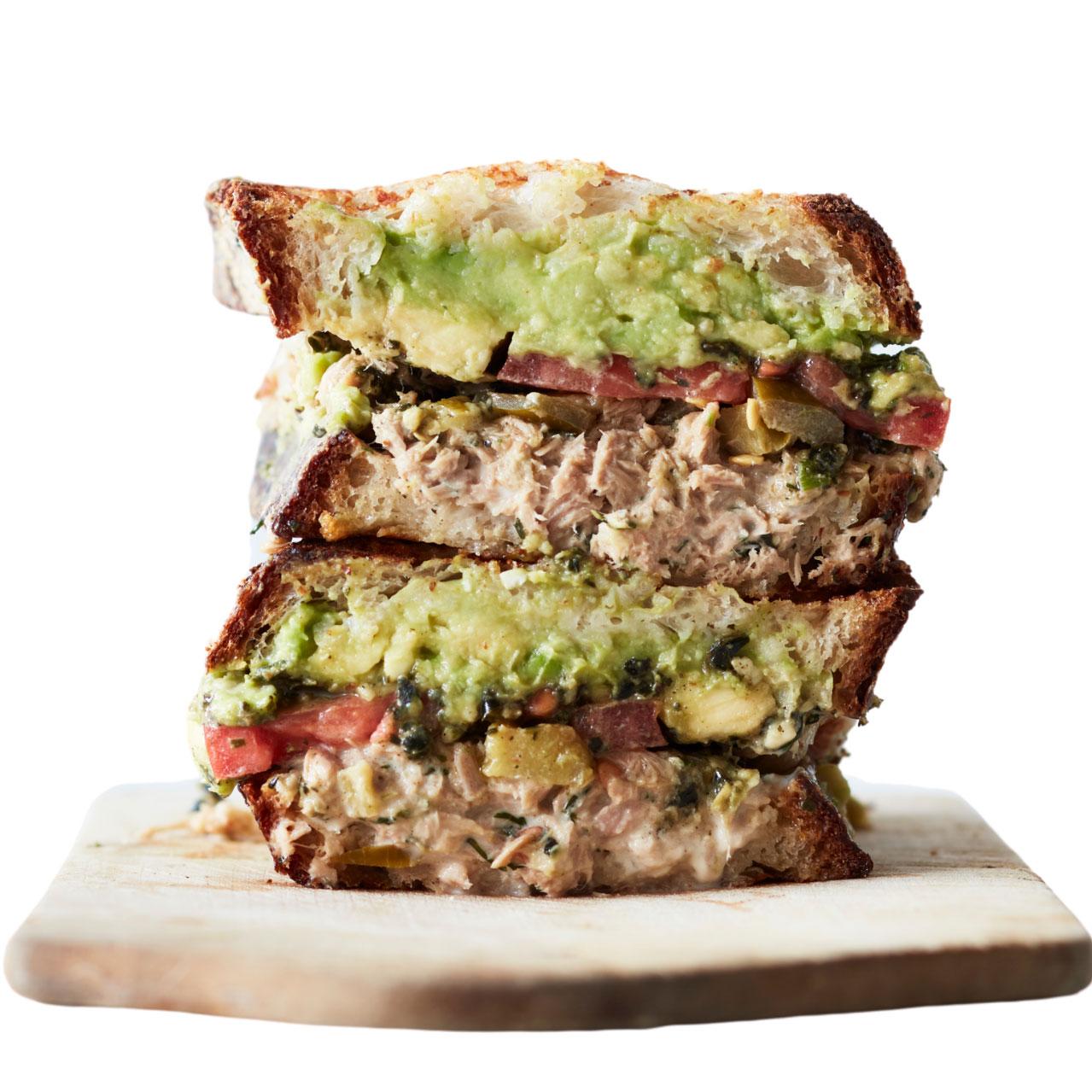 Spicy Tuna Melt Sandwich