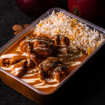 Butter Chicken with Rice & Naan