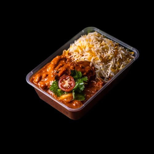 Paneer Tikka Masala with Rice & Naan