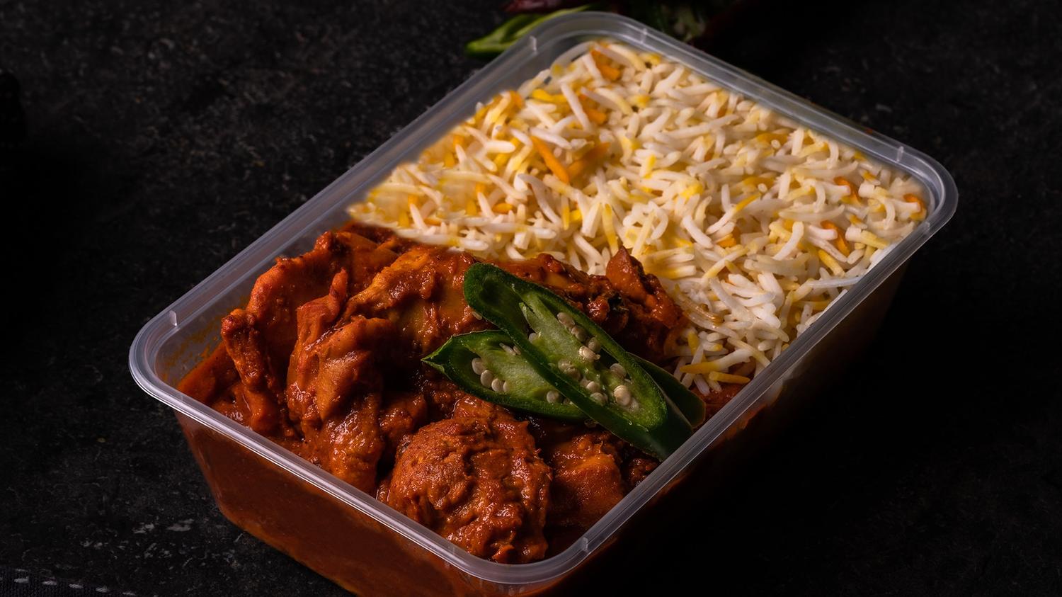 Vindaloo with Rice & Naan