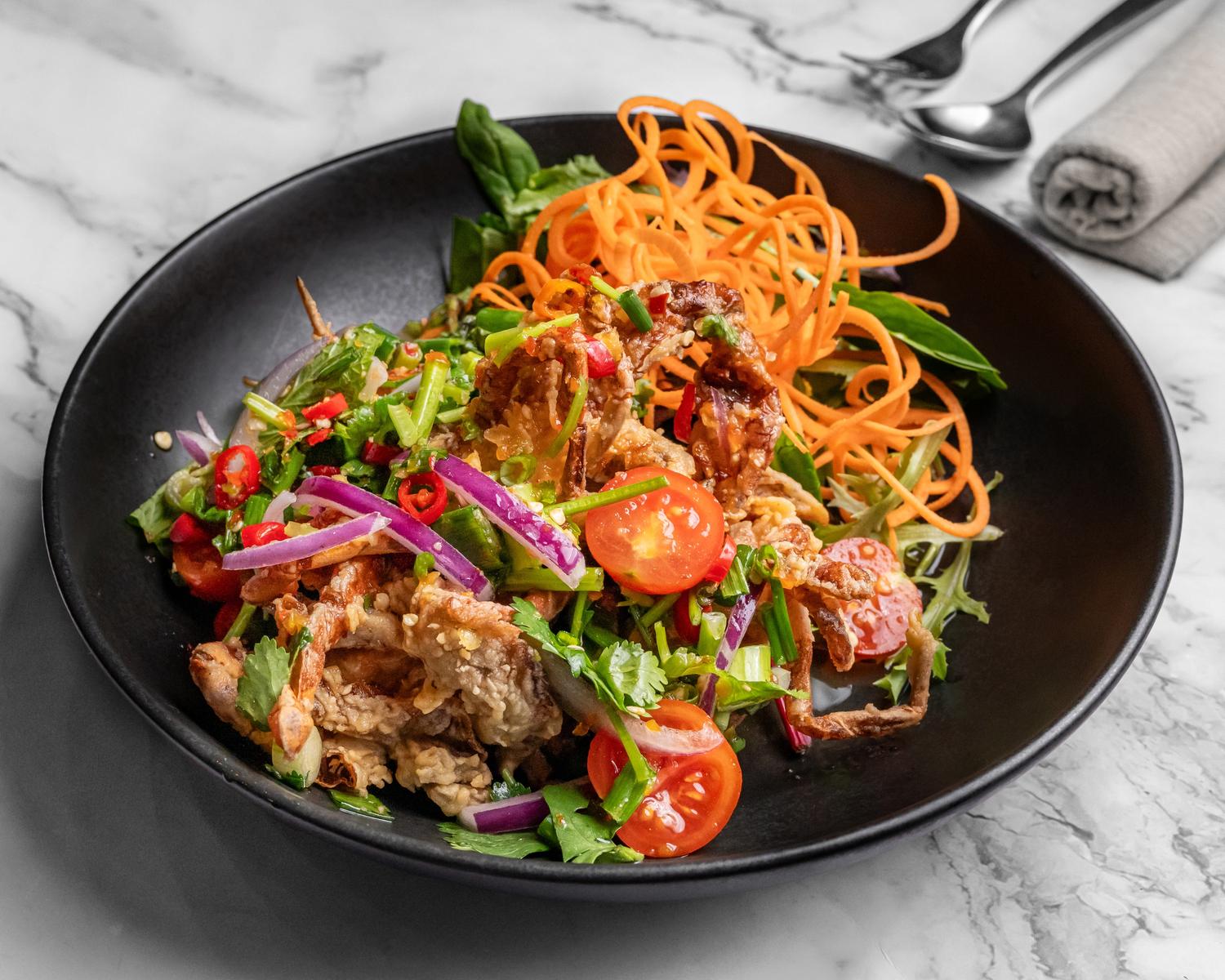Soft Shelled Crab Salad