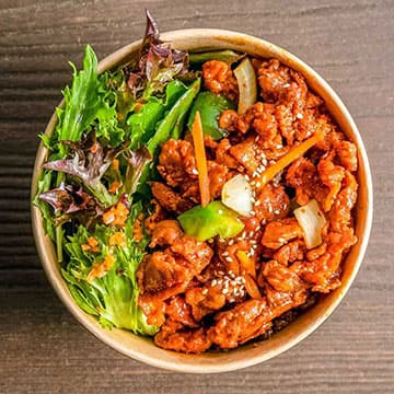 Spicy Pork Stir Fry with Rice