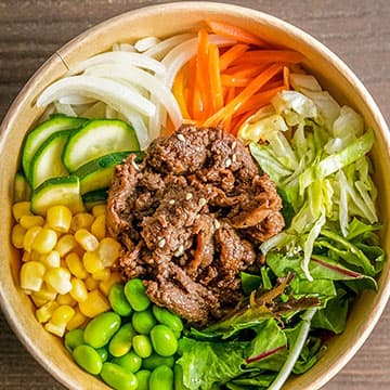 Beef Bibimbap with Rice
