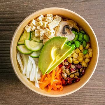Vegetarian Bibimbap with Rice