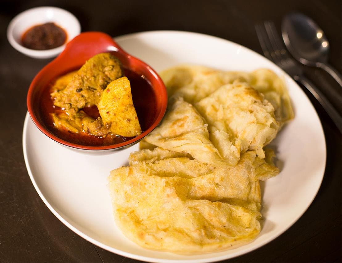 Roti with Chicken Curry