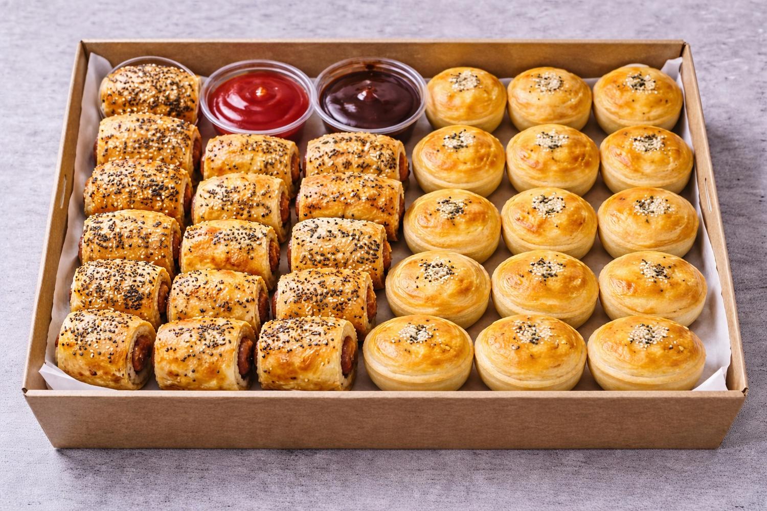 Gourmet Mini Pies & Sausage Rolls Box