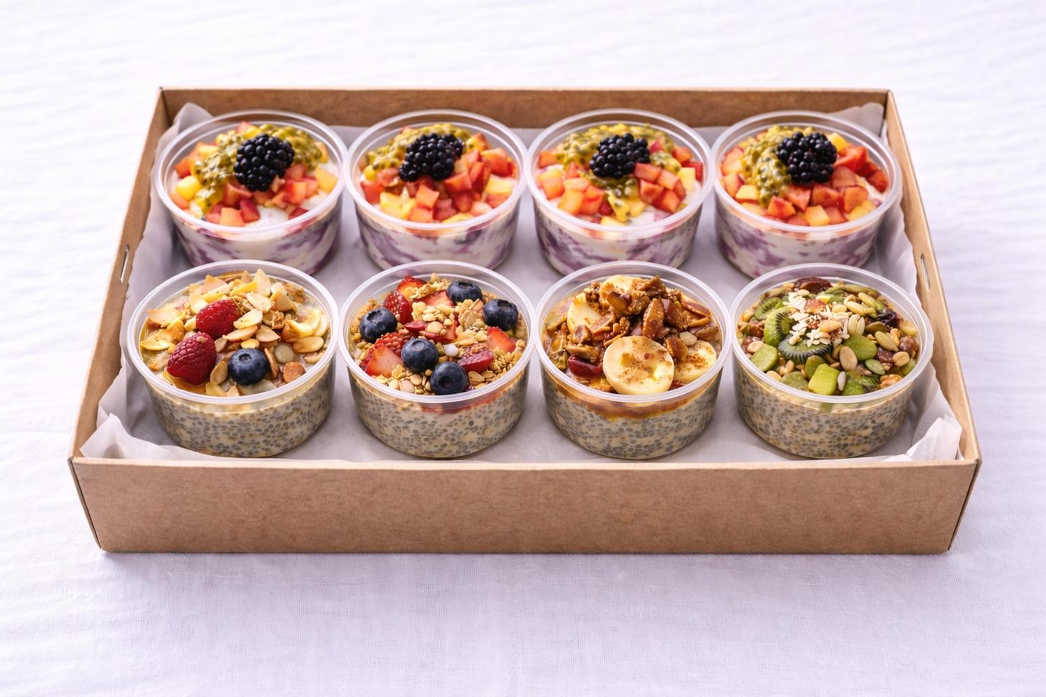 Berry Yogurt & Chia Breakfast Cups