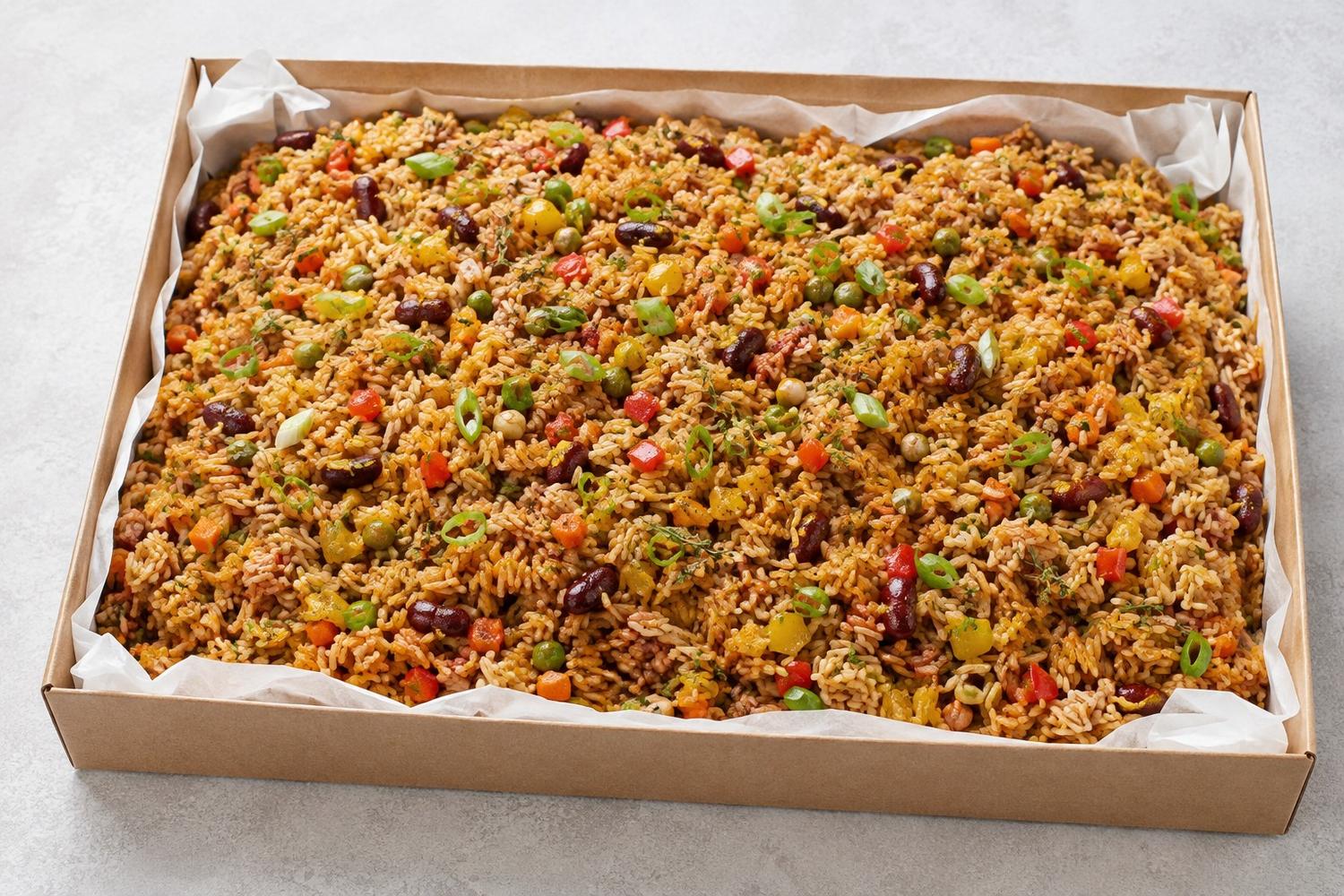 Jamacian Fried Rice - Serves 30