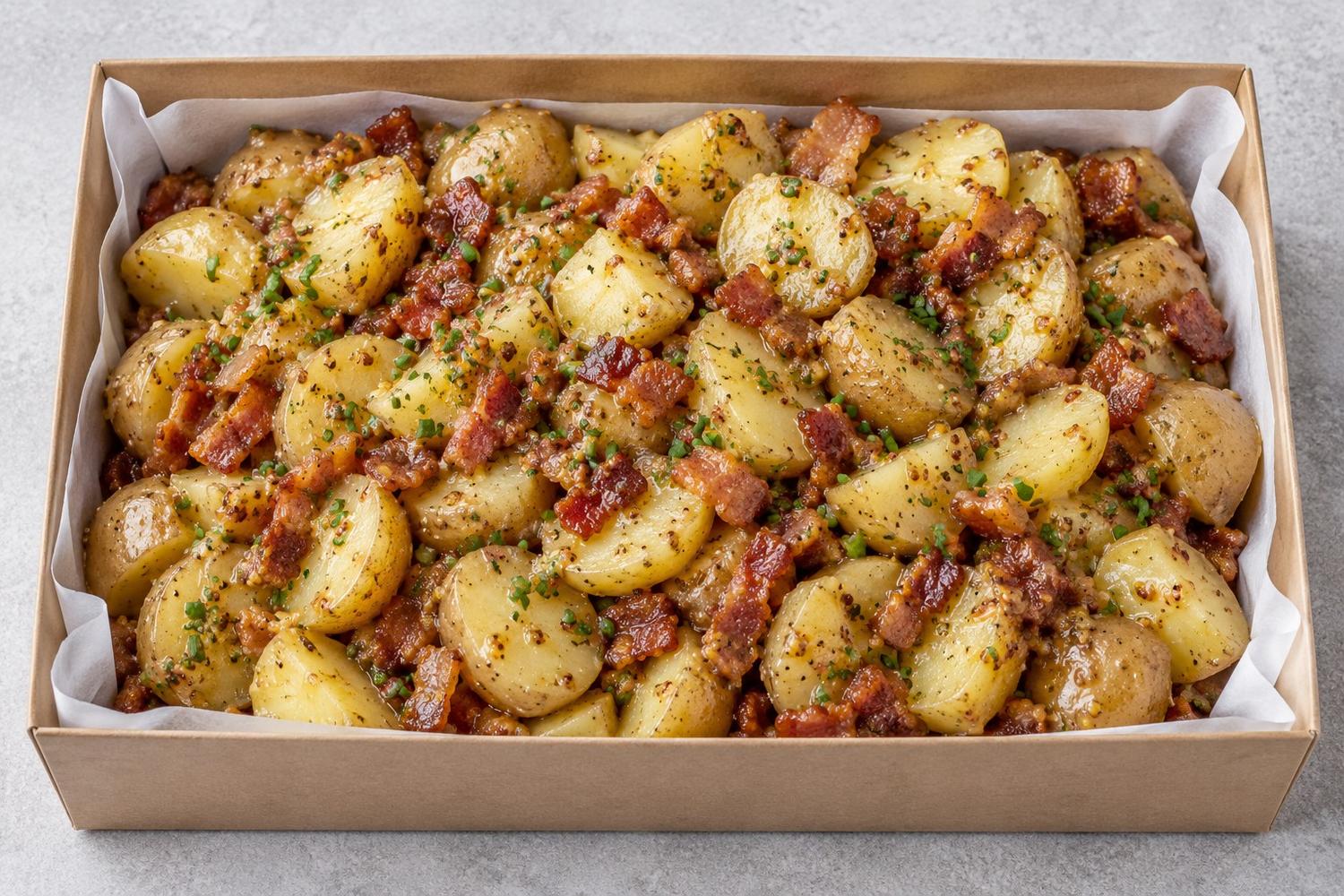 German Potato Salad w Bacon & Chives Platter