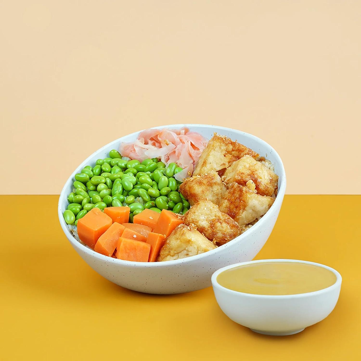 Fried Tofu Curry Hot Bowl 