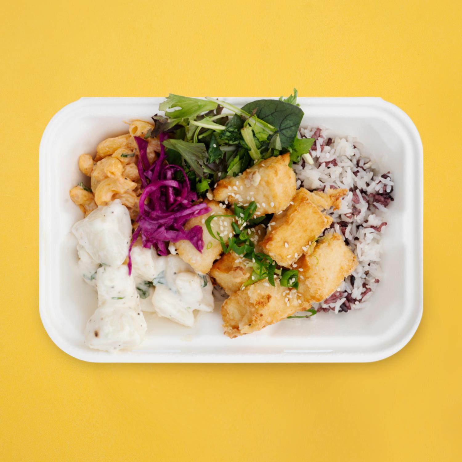 Tofu Tafa Hawaiian Plate Lunch