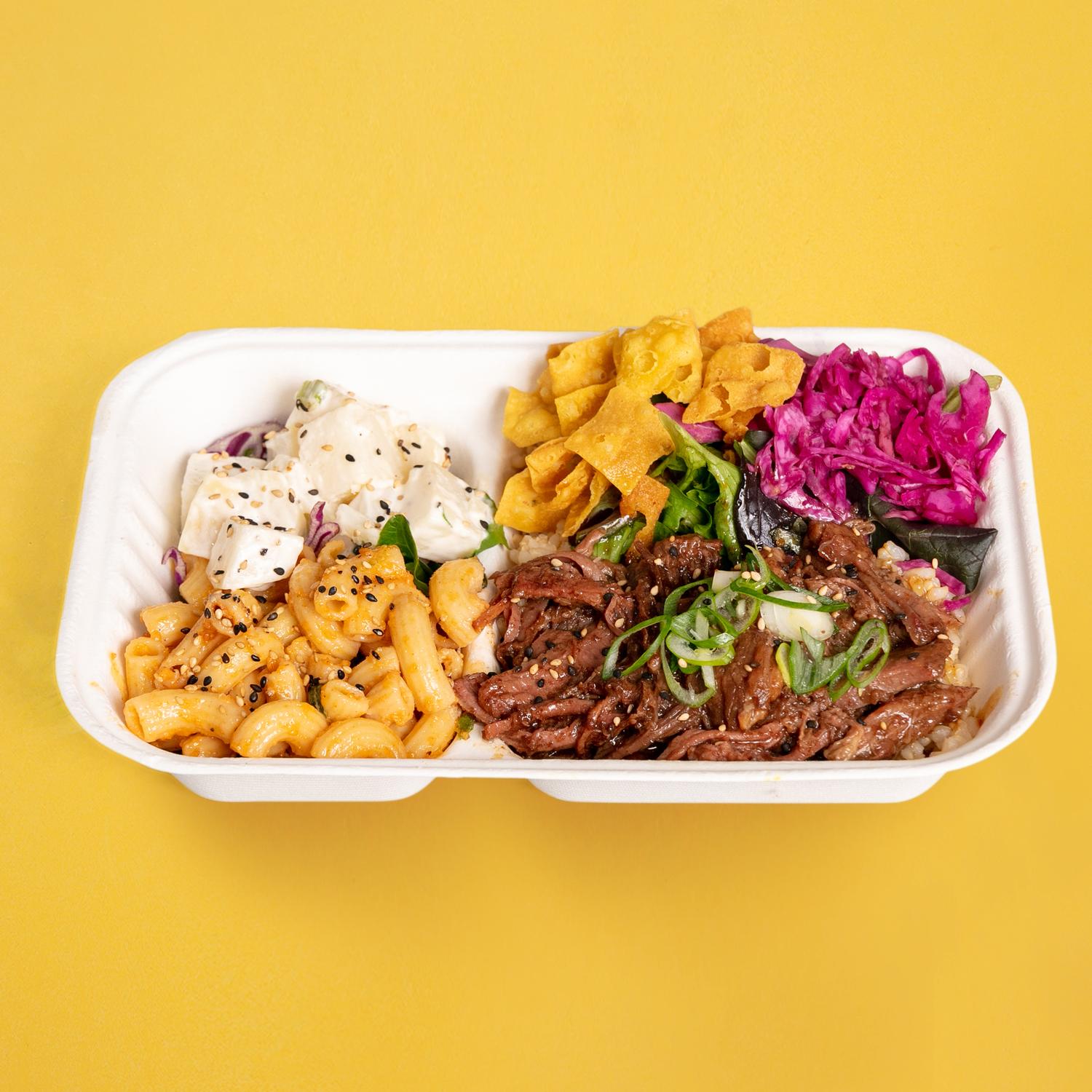 The Beef Brother Hawaiian Plate Lunch