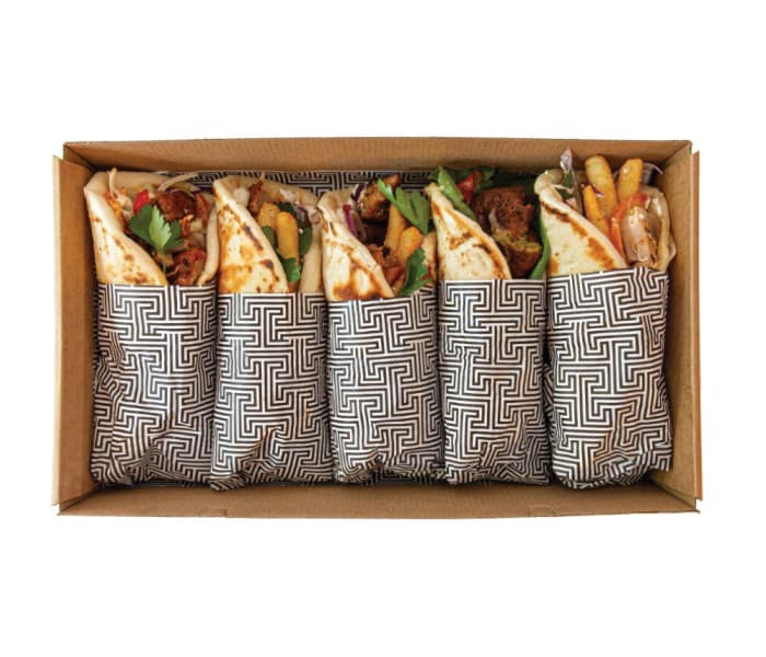 Pita Wrap VEGETARIAN (5 Set)