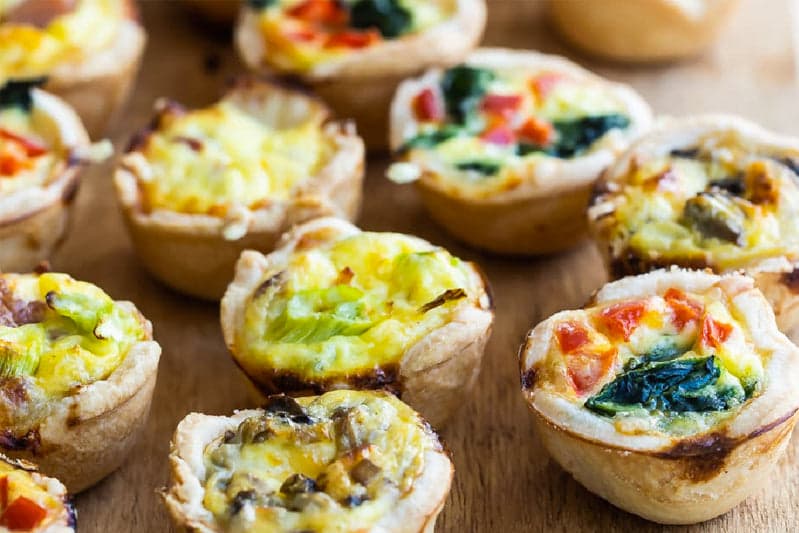 Assorted Platter of Quiches (50 Pieces)