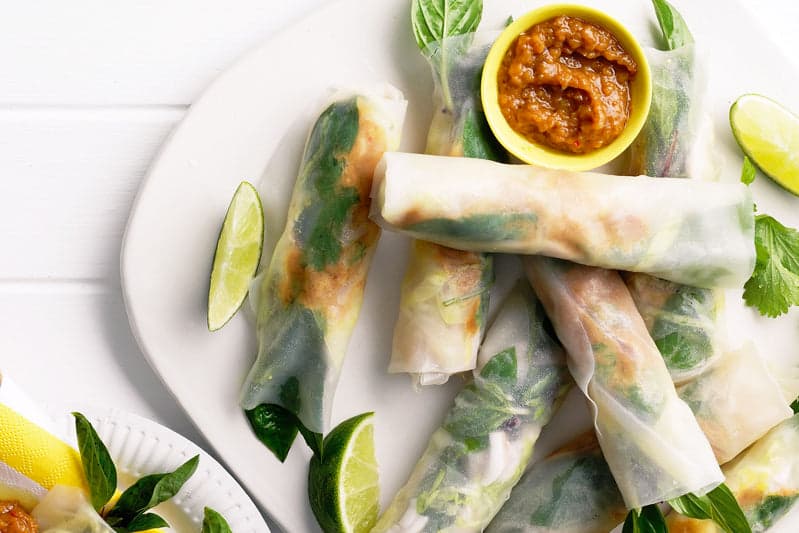 Rice Paper Rolls (10 Pieces)
