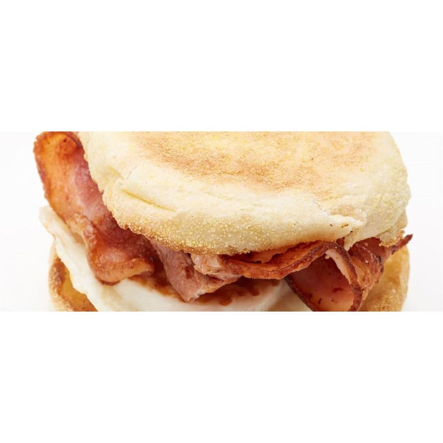 Crispy Bacon, Cheese & Egg English Muffin Sandwich