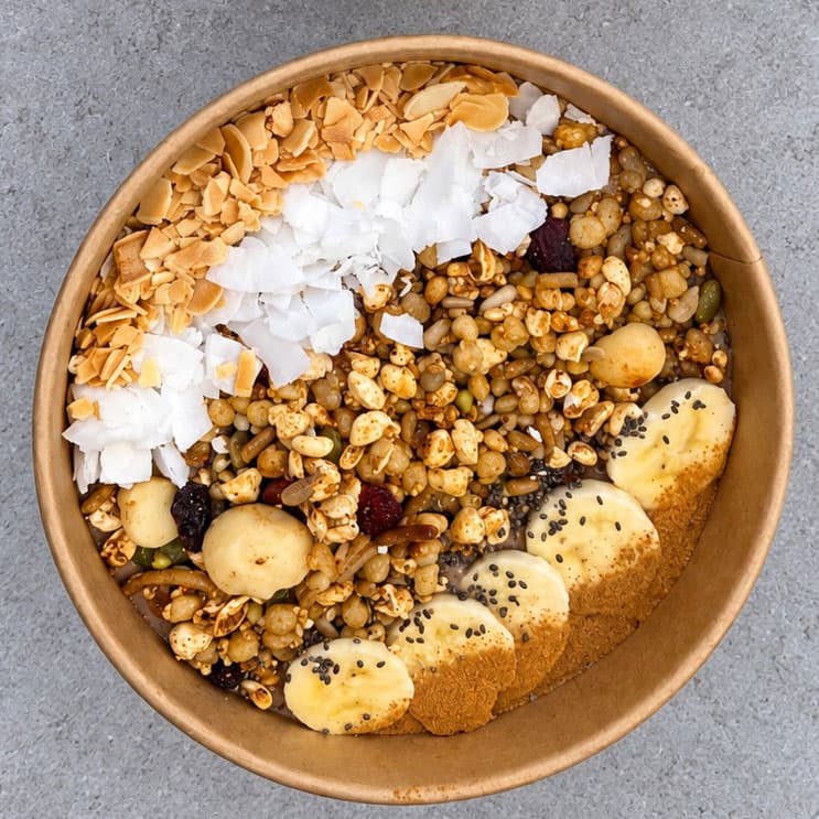 Healthy Choc Banana Smoothie Single Bowl