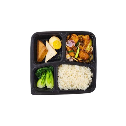 Ginger Spring Onion Fish Rice Bento