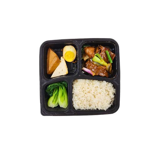 Ginger Spring Onion Beef Bento