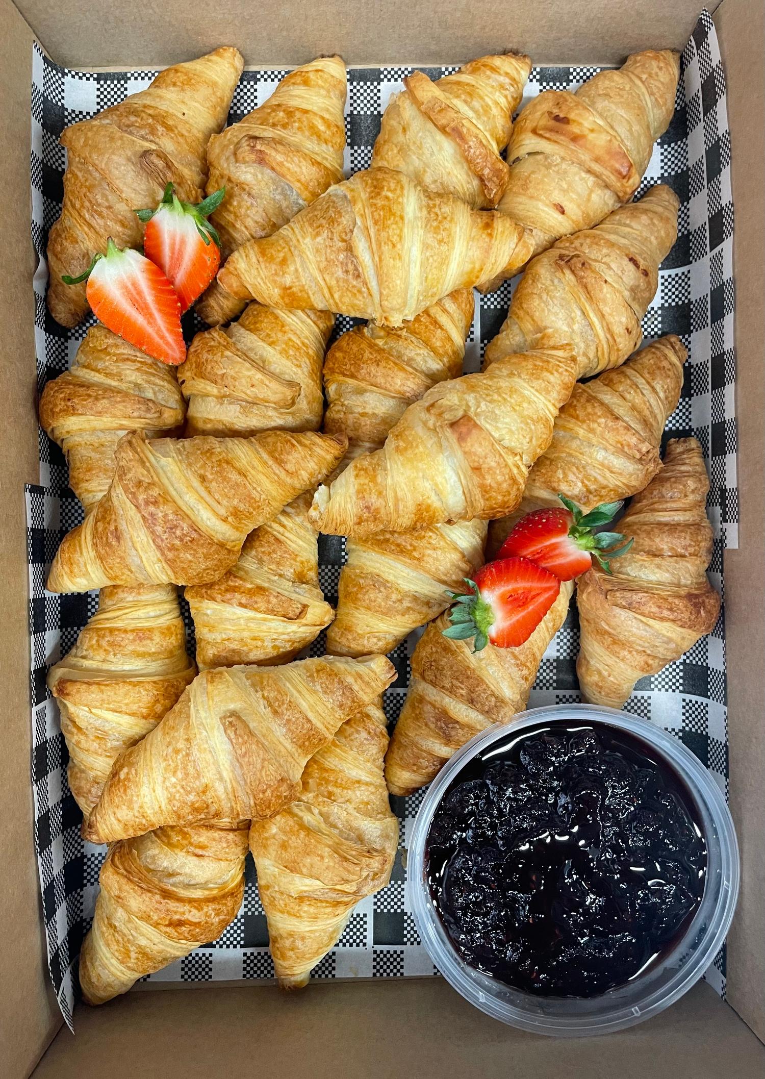 Mini Croissant with Mixed Berry Jam