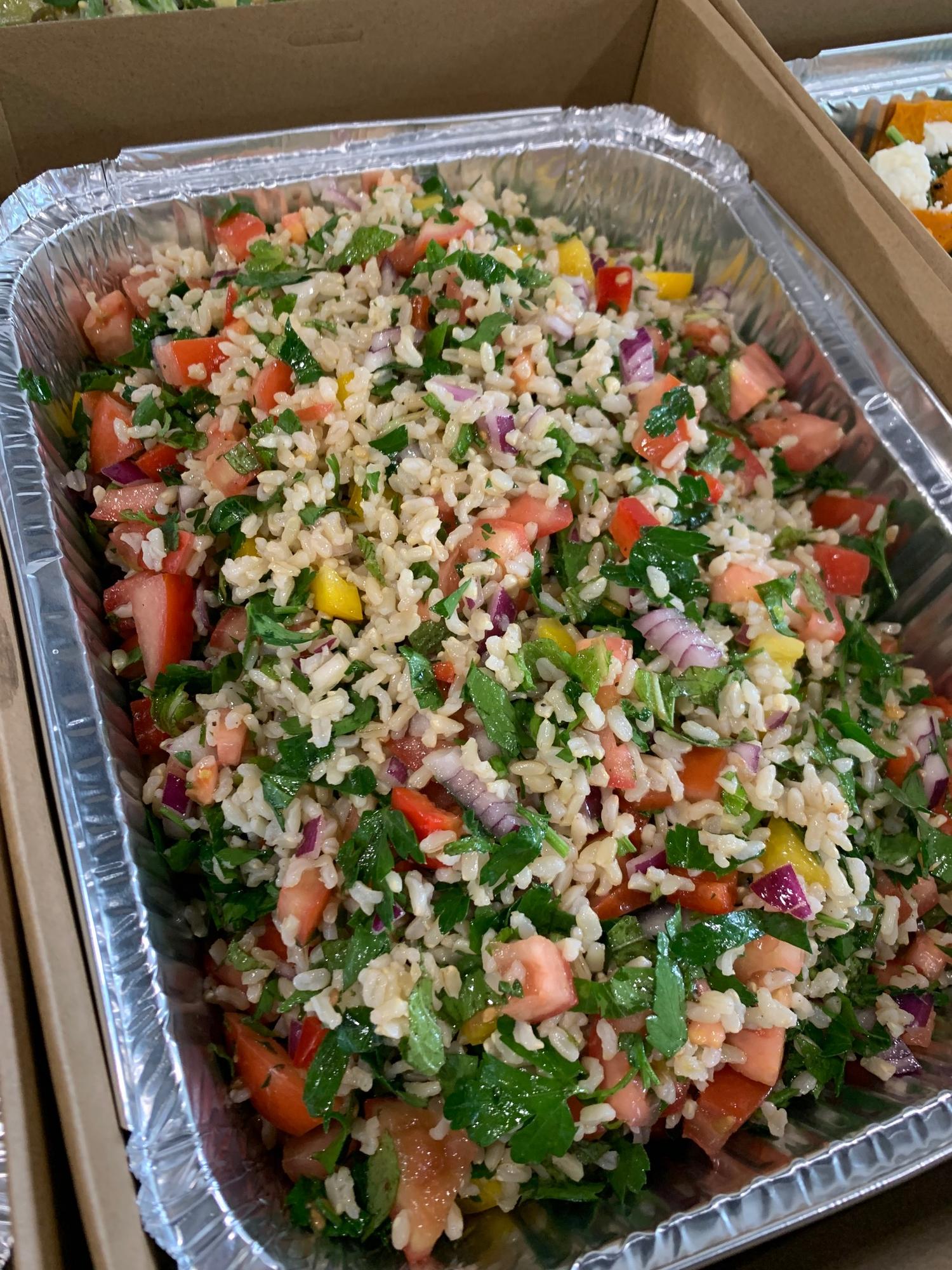 Brown Rice Tabbouleh Salad Platter