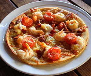 Prawn and Chorizo Pizza (13 Inches)