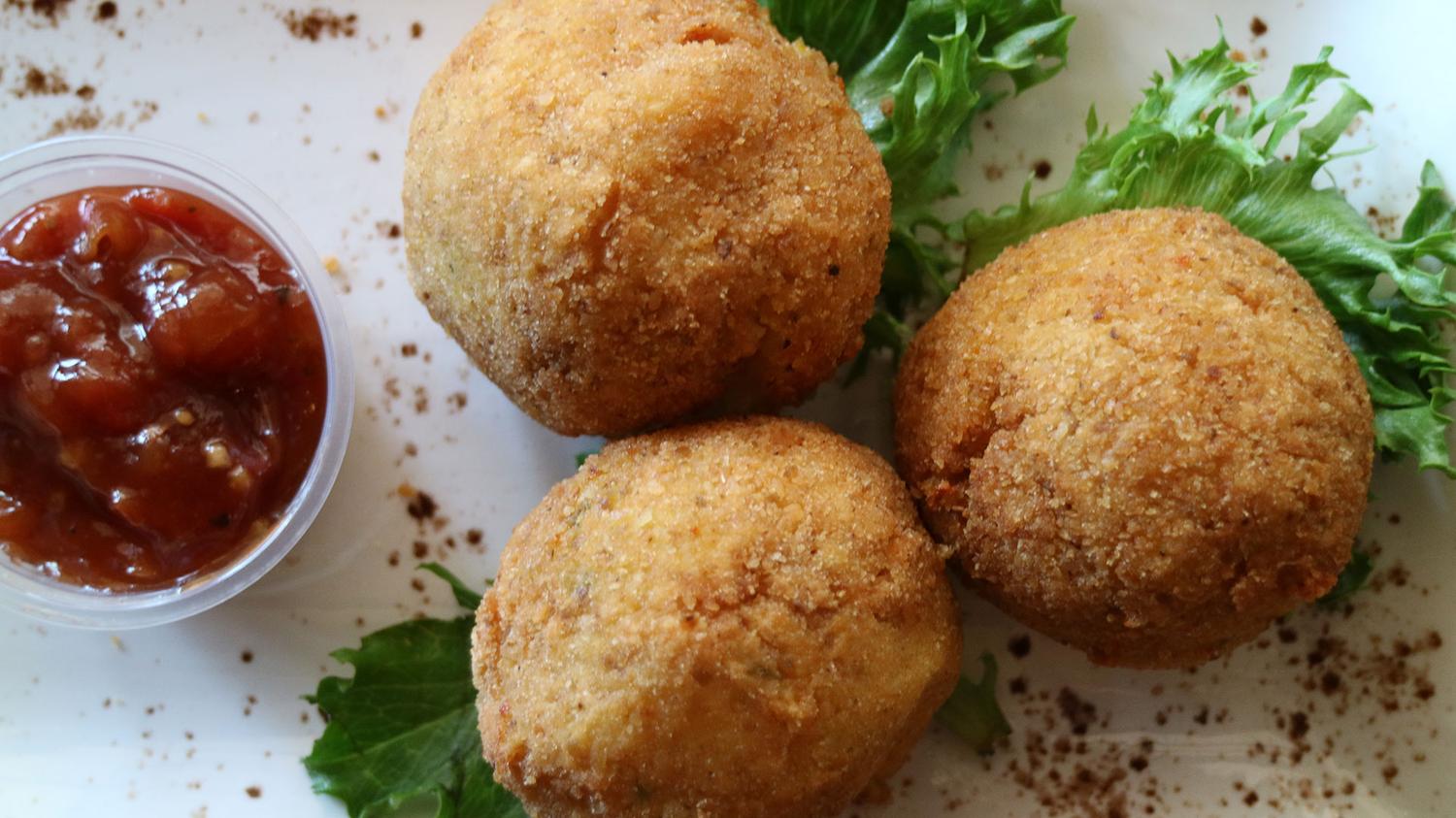Pumpkin and Cumin Arancini Ball