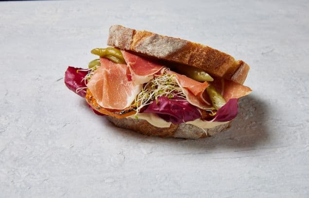 Prosciutto and Camembert Sandwich