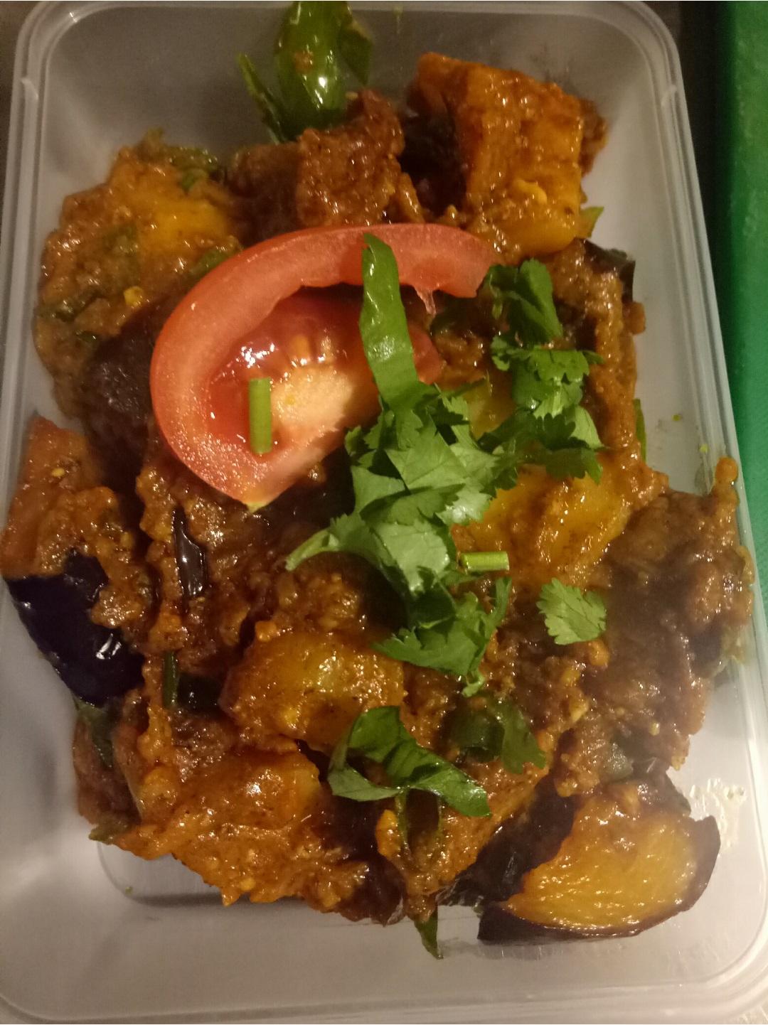 Aloo Baingan Masala & Rice (650ML)