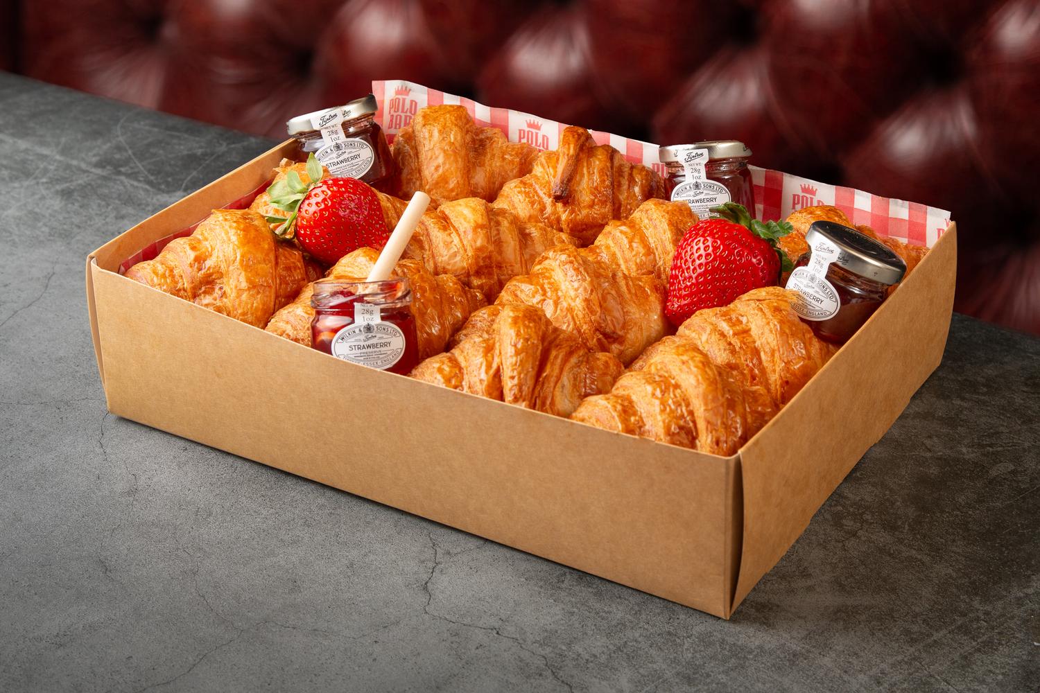 Freshly baked croissants with jam (12)