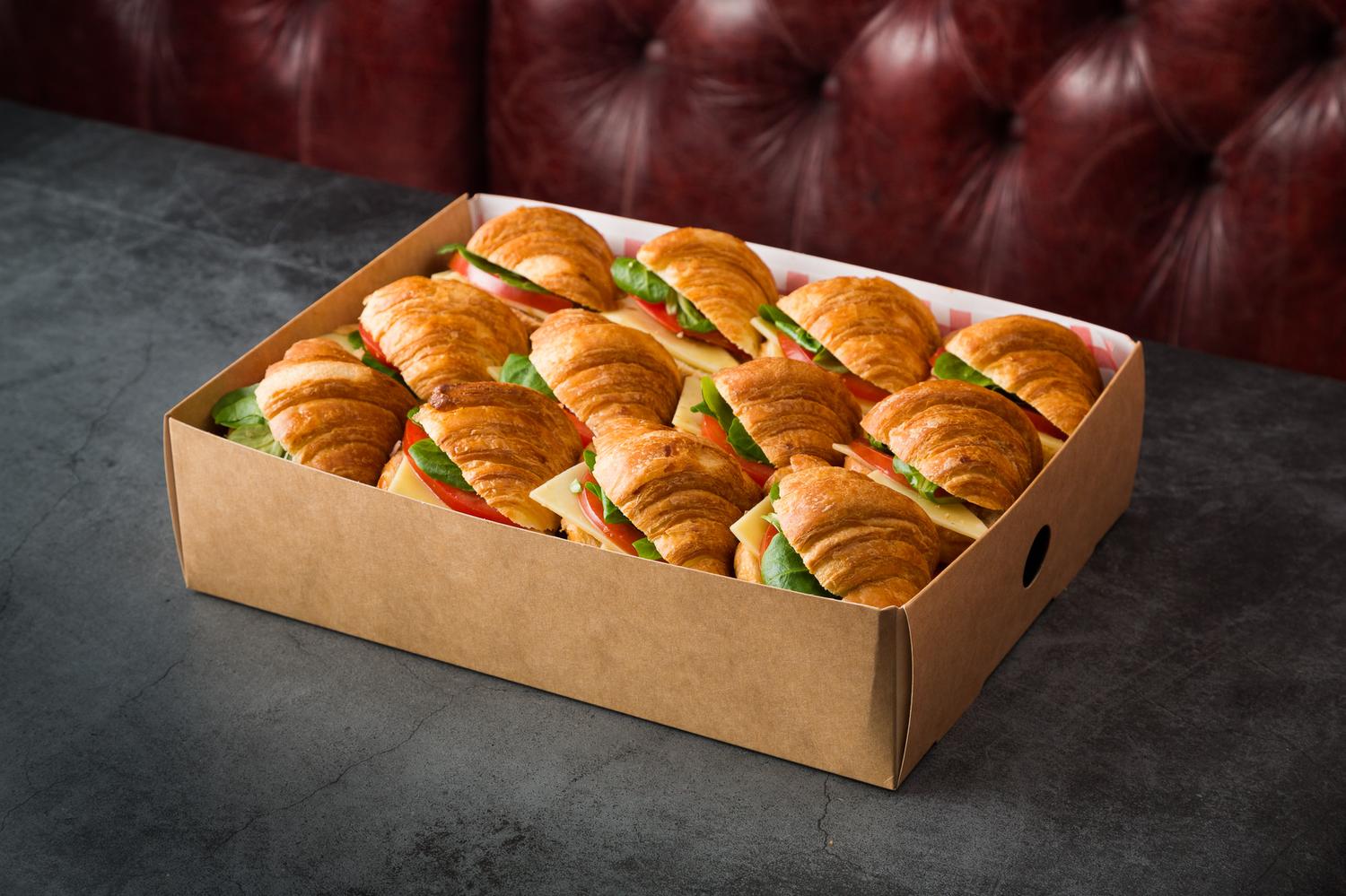 Breakfast Mini Croissants with Tomato & Cheese  12