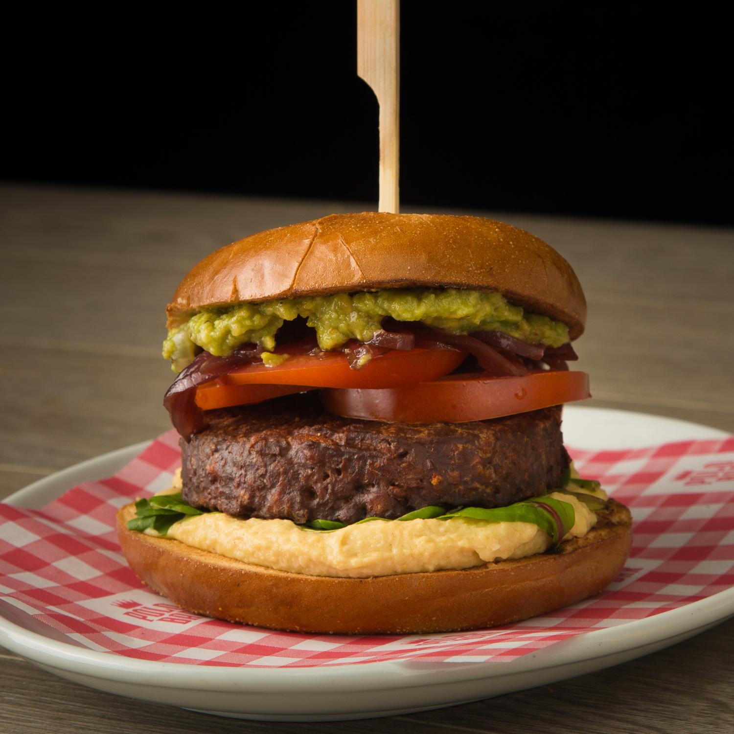 Burger - Vegan Burger in a vegan bun (v)