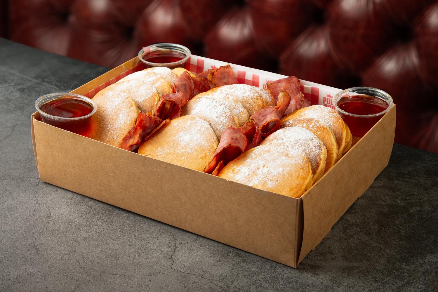 Turkey Bacon & Maple Syrup Pancake Box
