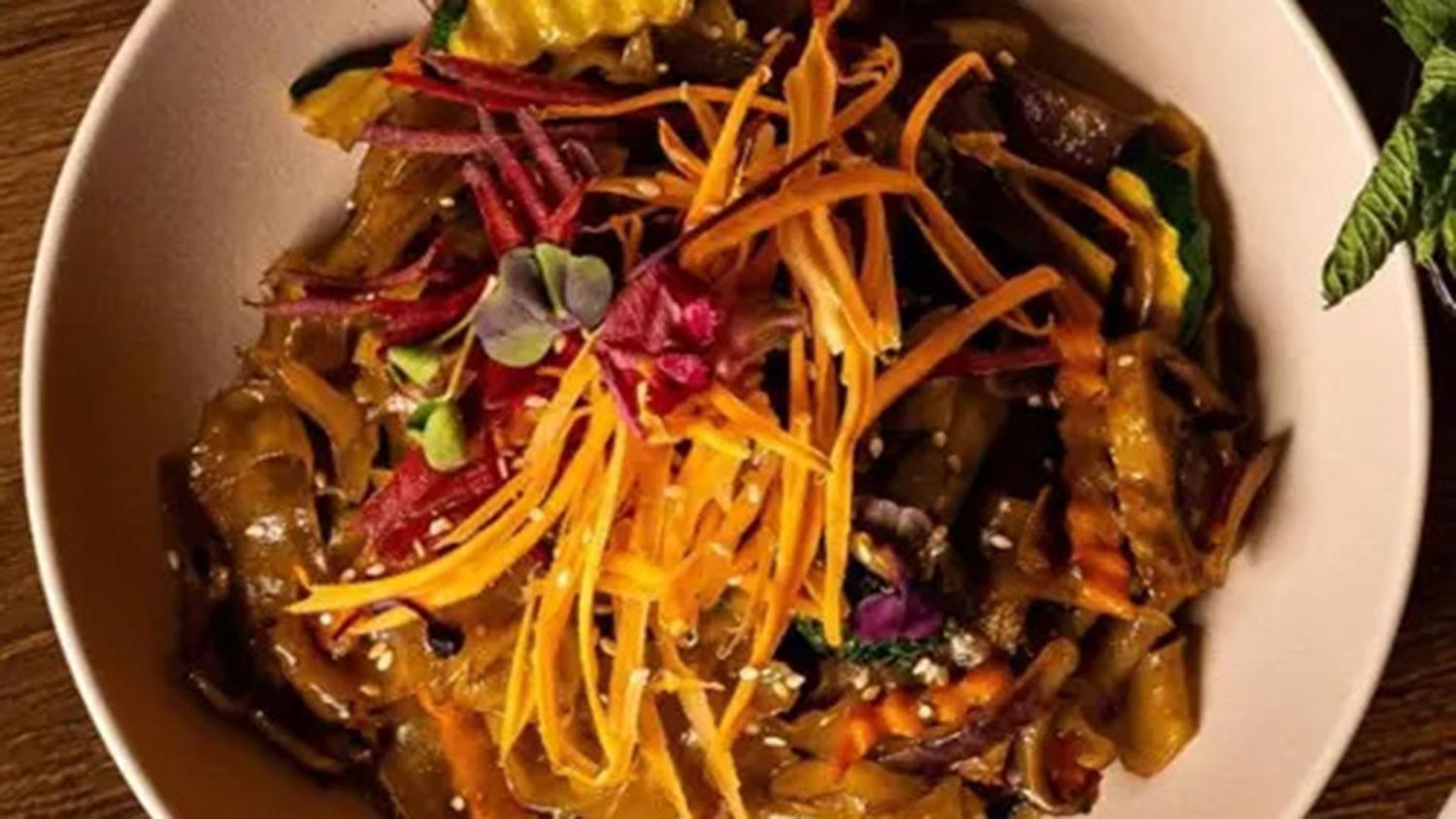 Duck Drunken Noodles with Rice