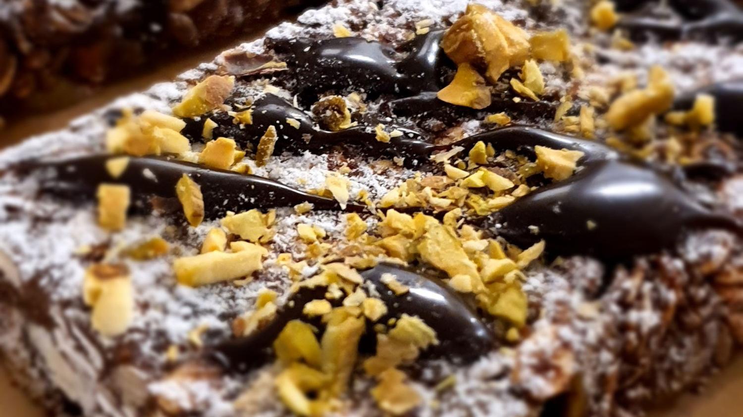 Sweet Slice Pistachio Apricot and Dark Chocolate