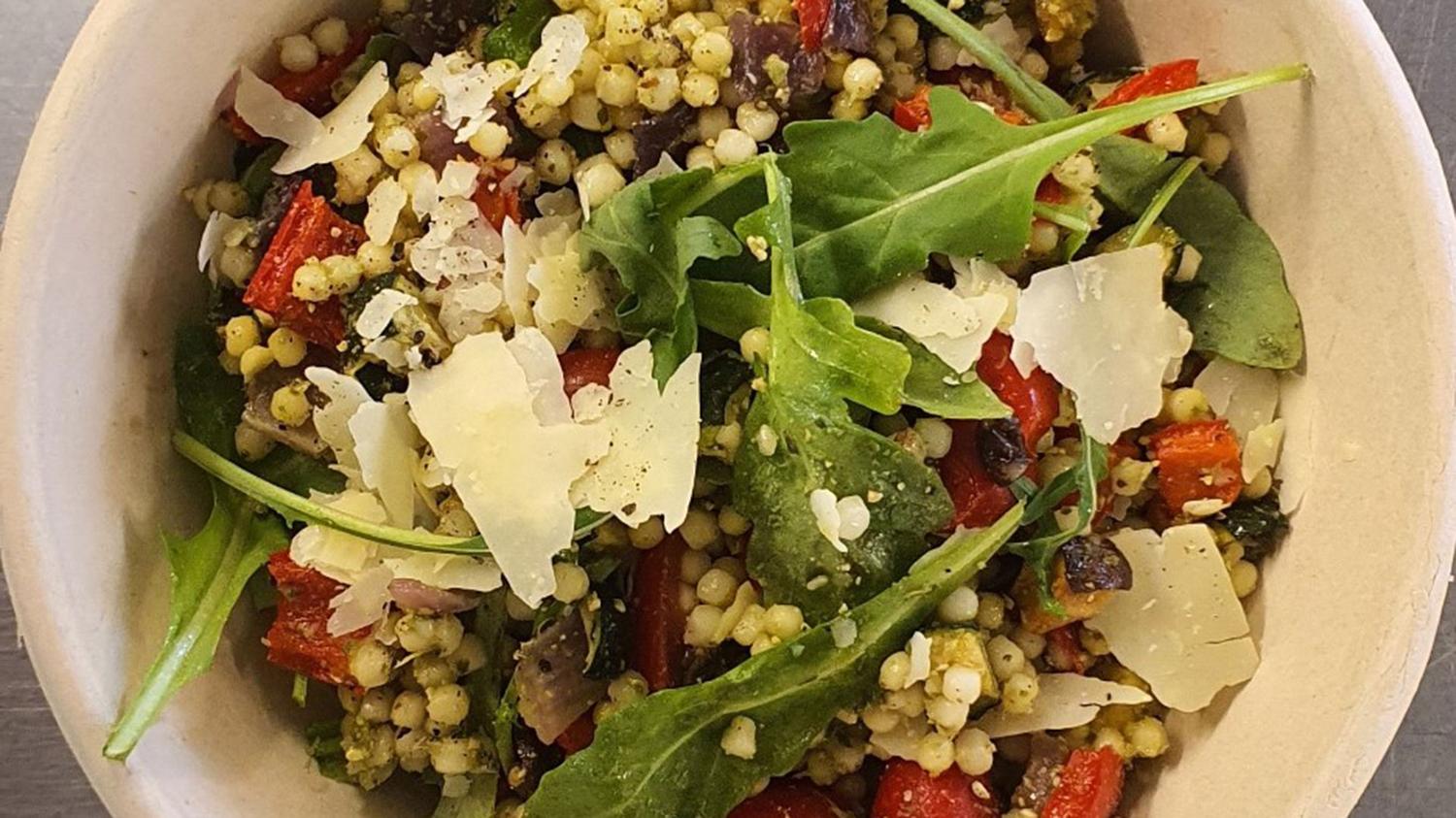 Israeli Cous Cous and Roast Mediterranean