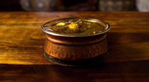 Palak Paneer Saag Curry Platter