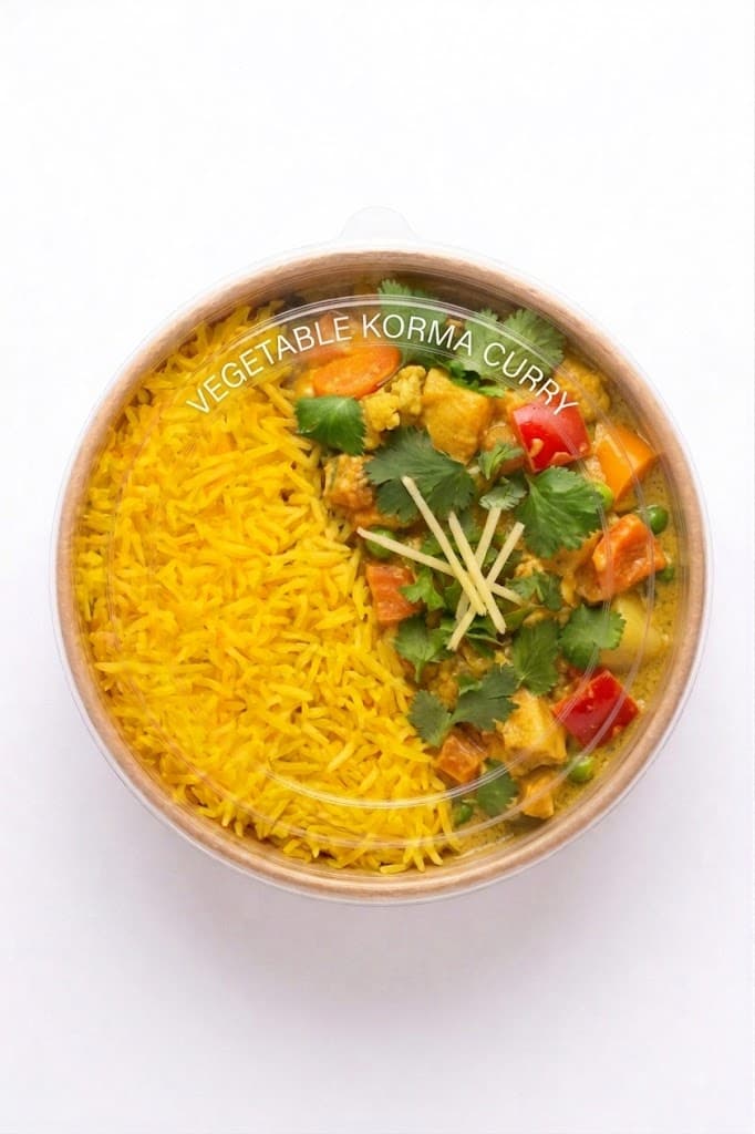 Vegetable Korma Curry with Rice