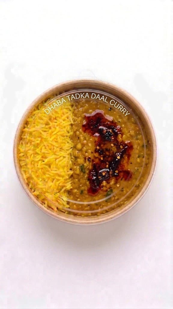 Dhaba Tadka Daal Curry with Rice