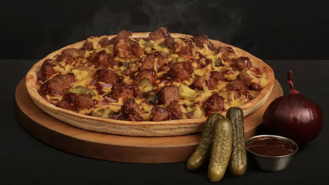 Vegan Burger Pizza