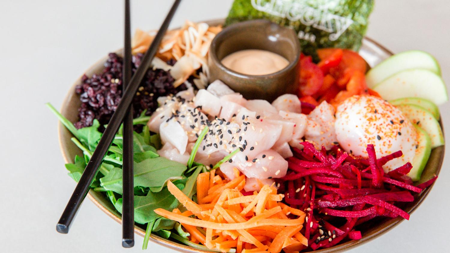 Sashimi Kingfish Poke Bowl (Small)