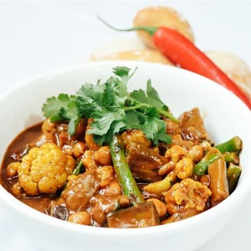 Vegetable and Chickpea Coconut Curry